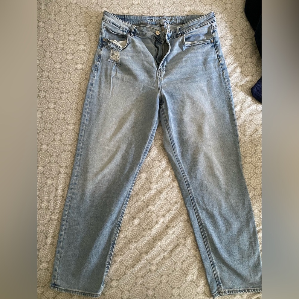 American Eagle Blue Straight Leg Jeans